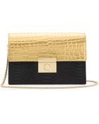 Milly Sienna Gold Clutch - Lyst