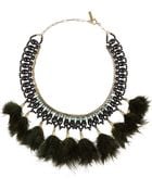 Isabel Marant Gold-Tone, Crystal And Feather Necklace - Lyst