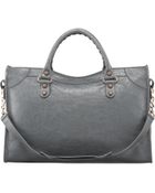 Balenciaga Giant 12 Rose Golden City Bag Gris Tarmac - Lyst