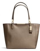 Coach Madison Eastwest Tote in Saffiano Leather - Lyst