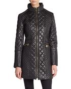 Via Spiga Diamond Quilted Puffer Coat - Lyst