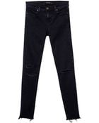 J Brand Distressed Crop Jean - Lyst