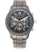 Saks Fifth Avenue Grey Stainless Steel Watch - Lyst