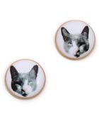 Marc By Marc Jacobs Kitty Stud Earrings - Lyst