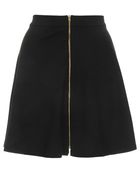Topshop Zip Through A-Line Skirt - Lyst
