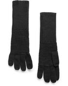Violeta By Mango Long Knit Gloves - Lyst