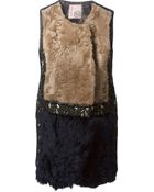 Antonio Marras Jacquard Detail Panelled Gilet - Lyst