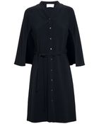 OSMAN Crepe Cape Dress - Lyst