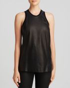 Helmut Lang Top - Tilt Leather - Lyst