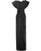 Carolina Herrera Stretch Wool Gown - Lyst