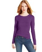 Tommy Hilfiger Long-Sleeve Flag Tee - Lyst