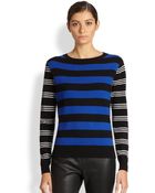 Piazza Sempione Cashmere Multi-Stripe Sweater - Lyst
