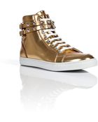 DSquared² Metallic Leather Sneakers - Lyst