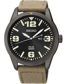 Seiko Men'S Solar Beige Nylon Strap Watch 43Mm Sne331 - Lyst