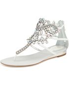 Rene Caovilla Crystal Chandelier Thong Sandal - Lyst