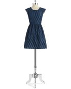 Dex Polka Dot Fit and Flare Dress - Lyst