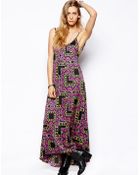 Flynn Skye Scoop Back Maxi Dress In Neon Print - Lyst
