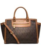 Michael Kors Selma Logo Large Satchel - Lyst