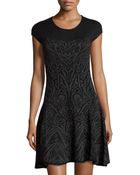 Max Studio Abstract-Print Sweater Dress - Lyst