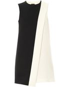 Joseph Bi-Colour Stretch-Twill Dress - Lyst