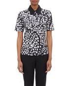 Jil Sander Abstract-Print Voile Top - Lyst