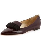 Jimmy Choo Gala Patent Bow Loafer - Lyst