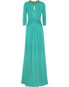 Issa Embellished Silk-Jersey Gown - Lyst