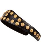 Valentino Zodiac Studded Leather Headband - Lyst