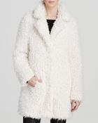 Guess Coat - Shag Faux Fur - Lyst