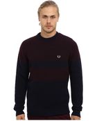 Fred Perry Pique Knit Sweater - Lyst