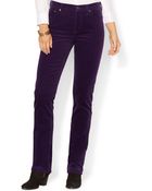 Lauren by Ralph Lauren Petite Straight-Leg Corduroy Pants - Lyst
