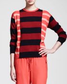 Stella McCartney Block-stripe Tunic Sweater - Lyst