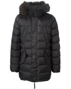 Duvetica Fur Trim Padded Jacket - Lyst