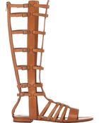 Saint Laurent Strappy Gladiator Sandals - Lyst
