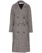 See By Chloé Herringbone Wool Coat - Lyst
