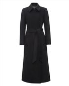 Jaeger Wool Long Belted Coat - Lyst