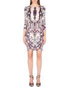 Just Cavalli Stretch-crepe Round Neck Dress - Lyst