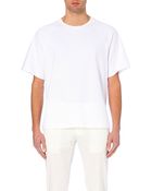 Jil Sander Raw Edge Cotton T-shirt - For Men - Lyst