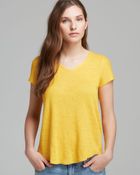 Eileen Fisher V-Neck Short Sleeve Top - Lyst