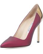 Manolo Blahnik Bb Coated Satin Combo Pump - Lyst