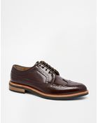 Asos Brogue Shoes in Leather - Lyst