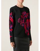 Roberto Cavalli Woven Sweater - Lyst