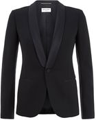 Saint Laurent Shawl Collar Jacket - Lyst
