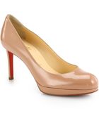 Christian Louboutin Simple Patent Leather Pumps - Lyst