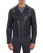 Acne Studios Leather Biker Jacket - Lyst