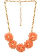 Forever 21 Ladylike Gathered Floral Necklace - Lyst