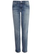Genetic Denim Nostalgic Blue Alexa Cropped Jeans - Lyst