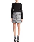 Matthew Williamson Star Jacquard Embroidered Silk-Blend Mini Skirt - Lyst