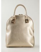 Burberry Curved Tote Bag - Lyst