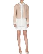 Chloé Reversible Lace And Leather Jacket - Lyst